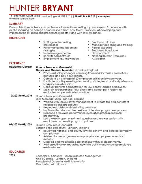 Hr Generalist Cover Letter Sample from www.livecareer.co.uk