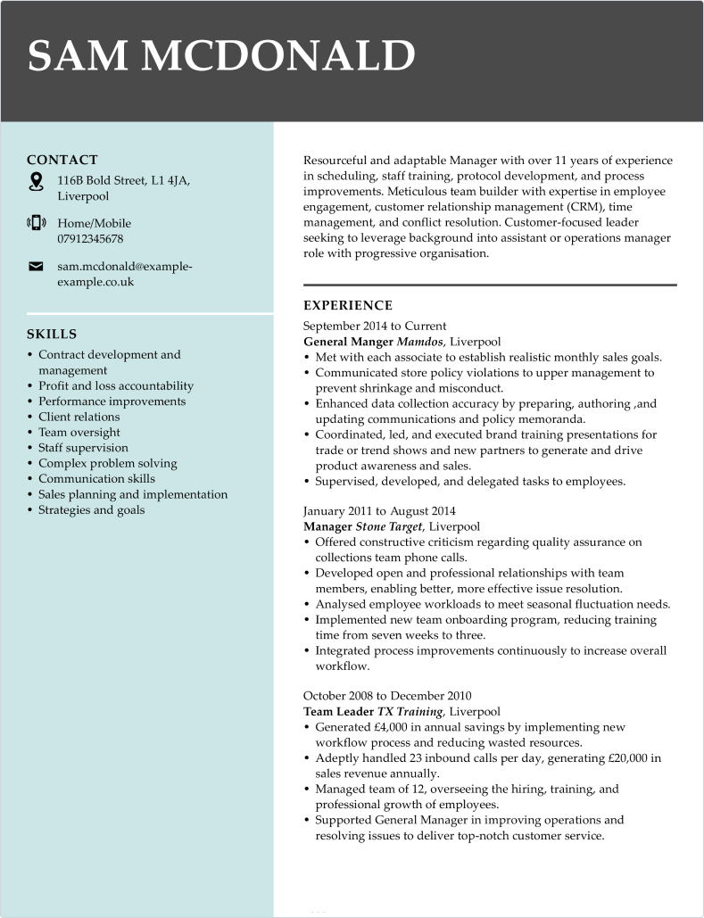 solicitor cv template
