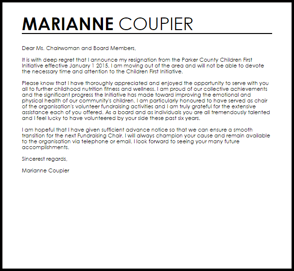 board resignation letter resignation letters livecareer board member resignation letter sample