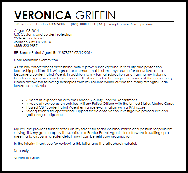 border patrol agent cover letter sample livecareer budget analyst resume samples
