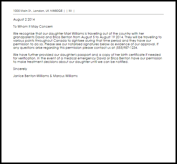 granting permission letter granting permission letter