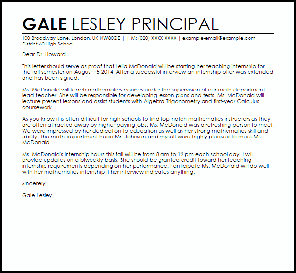 proof of internship letter internship letters livecareer cv cover letter sample uk