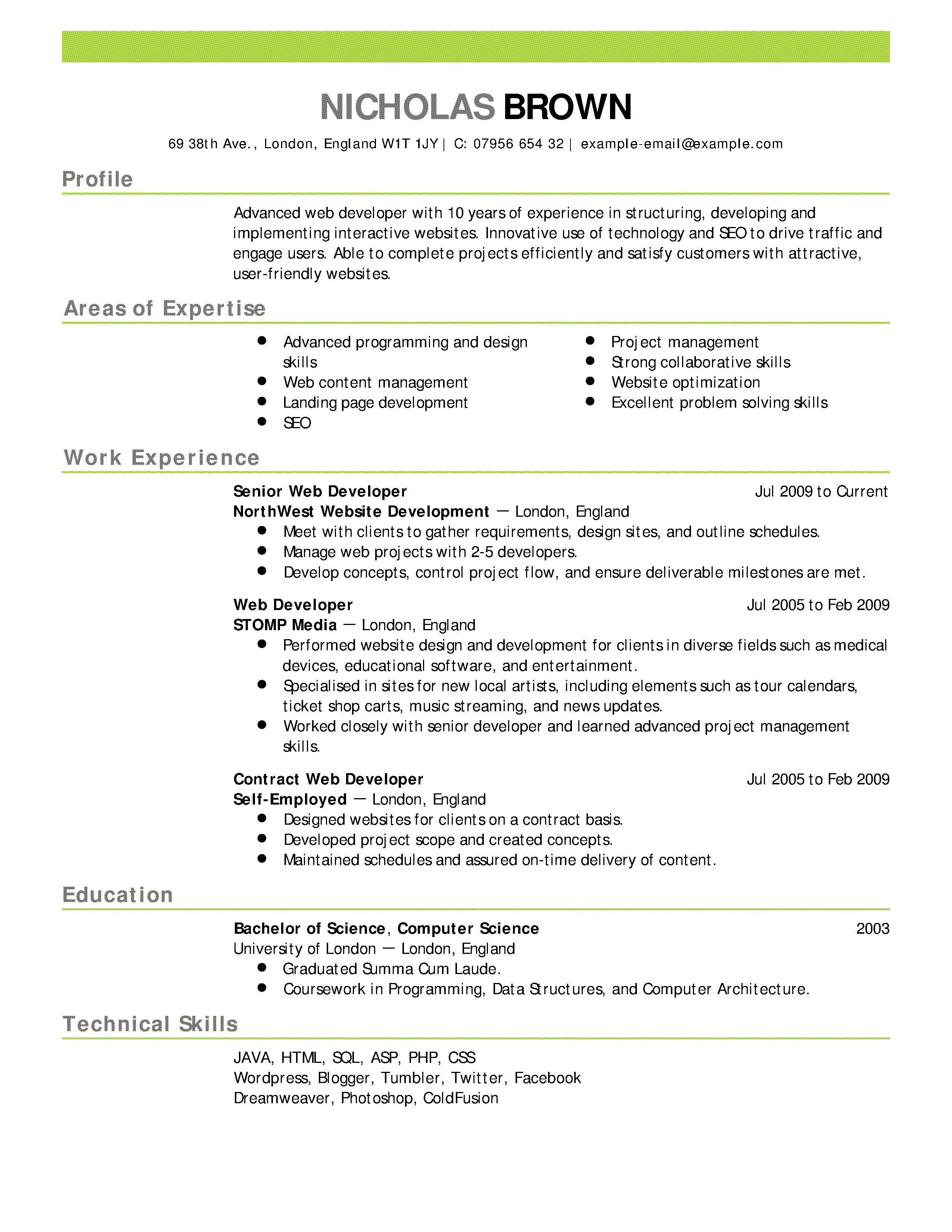 cv giude