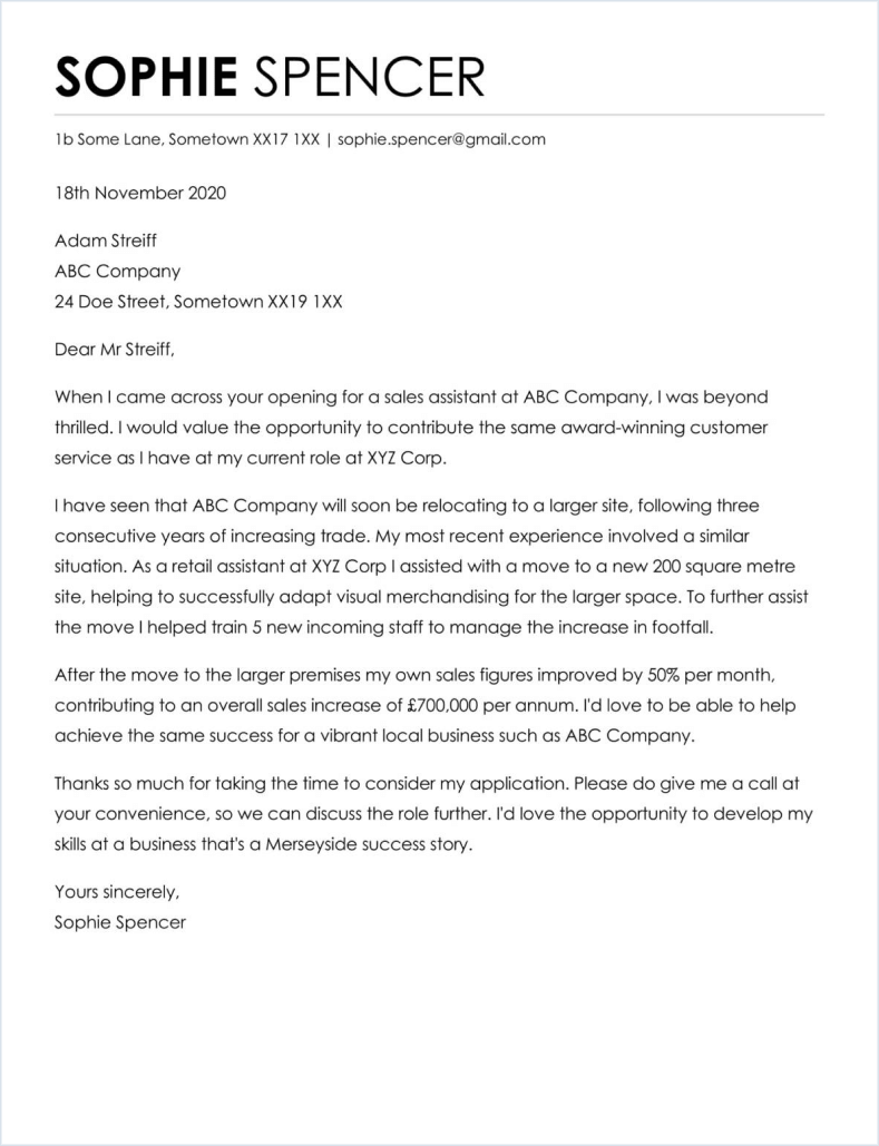 help with cover letters